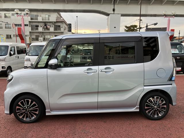 タントカスタムＲＳセレクション　９インチナビ　パノラマモニター保証１年間・距離無制限付き　ドラレコ　Ｂｌｕｅｔｏｏｔｈオーディオ　フルセグ　ＡＣＣ　ＤＶＤ再生　ＣＤ再生　両側電動スライドドア　オートエアコン　ＬＥＤヘッドライト　オートライト　シートヒーター（東京都）の中古車