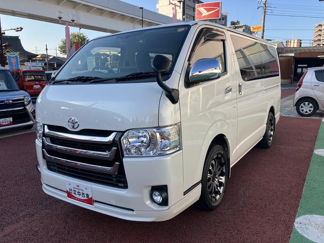 レジアスエースバンロングスーパーＧＬ　９インチナビ　バックカメラ　ＥＴＣ保証１年間・距離無制限付き　Ｂｌｕｅｔｏｏｔｈオーディオ　フルセグ　ＤＶＤ　ＣＤ　オートエアコン　両側電動スライドドア　ＬＥＤヘッドライト　オートライト　デジタルインナーミラー型前後方録画ドラレコ（東京都）の中古車