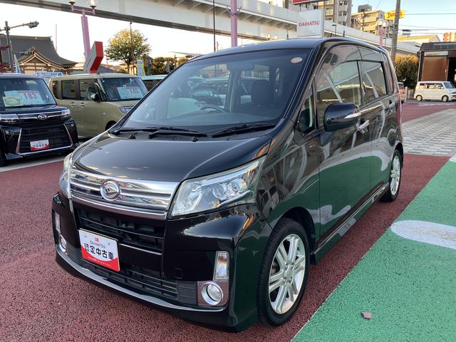 ムーヴカスタム　ＲＳ　純正７インチナビ　バックカメラ　ＥＴＣ保証１年間・距離無制限付き　Ｂｌｕｅｔｏｏｔｈオーディオ　フルセグ　ＤＶＤ再生　ＣＤ再生　オートライト　ＬＥＤヘッドライト　オートエアコン　キーフリー　電動格納ミラー　パワーウィンドウ（東京都）の中古車