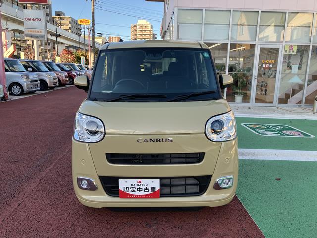 ムーヴキャンバスセオリーG 7インチナビ パノラマモニター フルセグ保証1年間・距離無制限付き オートエアコン 電動パーキングブレーキ オートブレーキホールド機能 シートヒーター ホッとカップホルダー 置き楽ボックス ナビ連動前後方ドラレコ キーフリー(東京都)の中古車