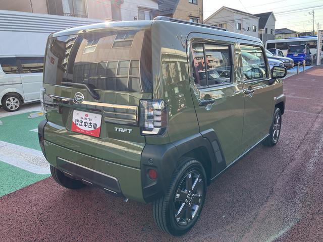 タフトGターボ ダーククロムベンチャー 10インチナビ フルセグ保証1年間・距離無制限付き DVD再生 CD再生 オートエアコン 電動パーキングブレーキ オートブレーキホールド機能 シートヒーター アイドリングストップ スカイフィールトップ 前後コーナーセンサー(東京都)の中古車