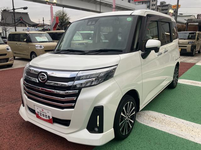 トールカスタムＧ　ターボ　　９インチナビ　ＥＴＣ　パノラマモニター保証１年間・距離無制限付き　ＡＣＣ　ＡＤＢ　電動パーキングブレーキ　オートブレーキホールド機能　前方ドラレコ　両側電動スライドドア　前後コーナーセンサー　電動格納ミラー　パワーウィンドウ（東京都）の中古車