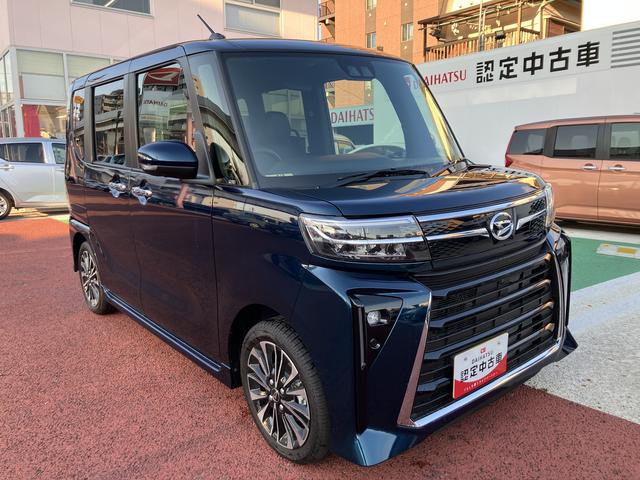 タントカスタムＲＳ　届け出済み未使用車　パノラマモニター対応保証１年間・距離無制限付き　キーフリー　前後コーナーセンサー　両側電動スライドドア　アイドリングストップ　電動パーキングブレーキ　オートブレーキホールド機能　１５インチアルミホイール　シートヒーター（東京都）の中古車