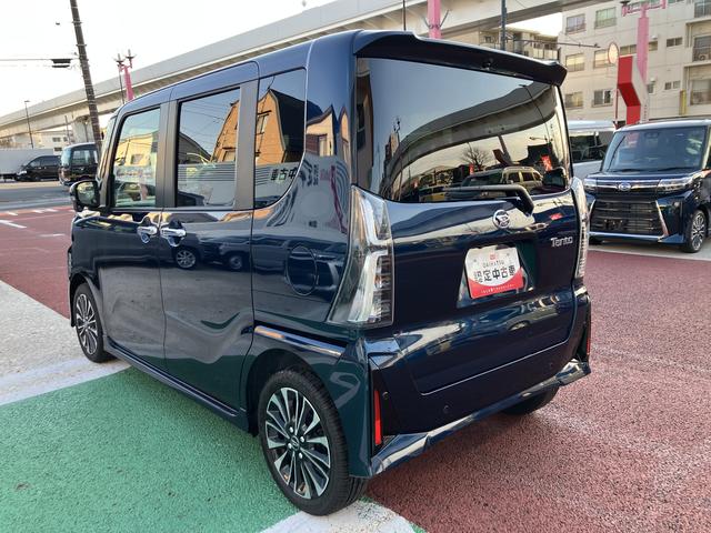 タントカスタムＲＳ　届け出済み未使用車　パノラマモニター対応保証１年間・距離無制限付き　キーフリー　前後コーナーセンサー　両側電動スライドドア　アイドリングストップ　電動パーキングブレーキ　オートブレーキホールド機能　１５インチアルミホイール　シートヒーター（東京都）の中古車