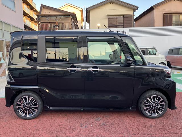 タントカスタムＲＳリミテッド　届け出済み未使用車　全周囲カメラ対応保証１年間・距離無制限付き　全車速追従機能付きＡＣＣ　電動パーキングブレーキ　オートブレーキホールド機能　シートヒーター　アイドリングストップ　前後コーナーセンサー　１５インチアルミホイール　ＥＴＣ（東京都）の中古車