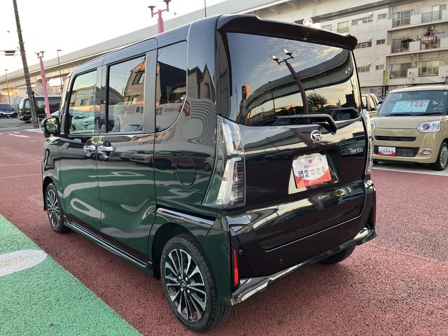 タントカスタムＲＳリミテッド　届け出済み未使用車　全周囲カメラ対応保証１年間・距離無制限付き　全車速追従機能付きＡＣＣ　電動パーキングブレーキ　オートブレーキホールド機能　シートヒーター　アイドリングストップ　前後コーナーセンサー　１５インチアルミホイール　ＥＴＣ（東京都）の中古車