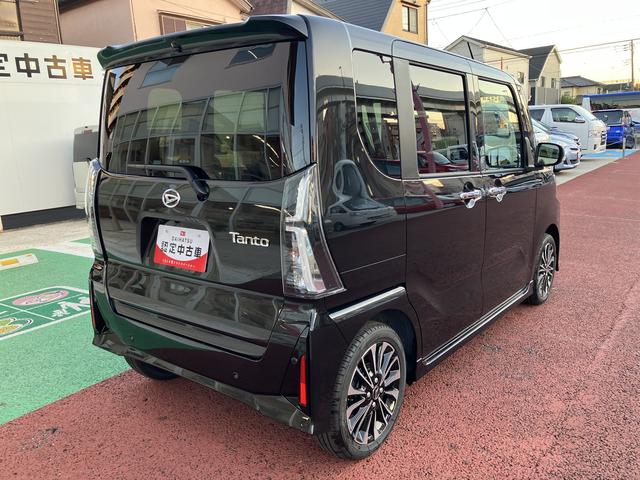 タントカスタムＲＳリミテッド　届け出済み未使用車　全周囲カメラ対応保証１年間・距離無制限付き　全車速追従機能付きＡＣＣ　電動パーキングブレーキ　オートブレーキホールド機能　シートヒーター　アイドリングストップ　前後コーナーセンサー　１５インチアルミホイール　ＥＴＣ（東京都）の中古車