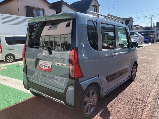タントファンクロスターボ　純正７インチナビ　パノラマモニター保証１年間・距離無制限付き　電動パーキングブレーキ　オートブレーキホールド機能　シートヒーター　ＡＣＣ　運転席ロングスライド　前後コーナーセンサー　オートライト　両側電動スライドドア　電動格納ミラー（東京都）の中古車