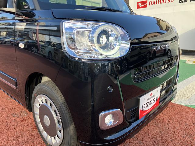 ムーヴキャンバスセオリーＧターボ　届け出済み未使用車　全周囲カメラ対応保証１年間・距離無制限付き　ホッとカップホルダー　置き楽ボックス　　　　　シートヒーター　電動パーキングブレーキ　オートブレーキホールド機能　前後コーナーセンサー　全車速追従機能付きＡＣＣ　キーフリー（東京都）の中古車