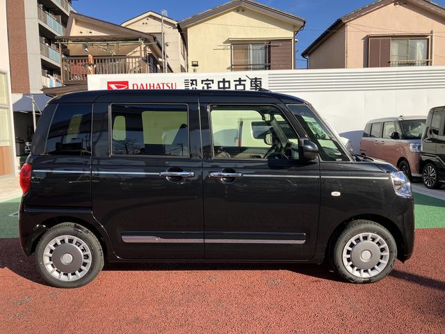 ムーヴキャンバスセオリーＧターボ　届け出済み未使用車　全周囲カメラ対応保証１年間・距離無制限付き　ホッとカップホルダー　置き楽ボックス　　　　　シートヒーター　電動パーキングブレーキ　オートブレーキホールド機能　前後コーナーセンサー　全車速追従機能付きＡＣＣ　キーフリー（東京都）の中古車