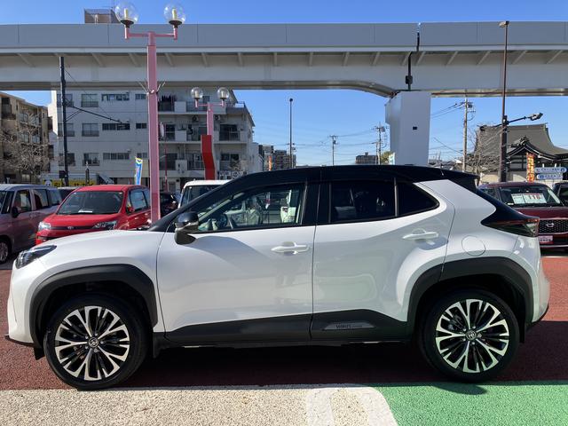 ヤリスクロスハイブリッドZ ナビ 全周囲カメラ ETC2.0保証1年間・距離無制限付き シートヒーター ステアリングヒーター ACC BSM 前後コーナーセンサー 電動パーキングブレーキ オートブレーキホールド機能 AC100V電源 運転席電動シート(東京都)の中古車