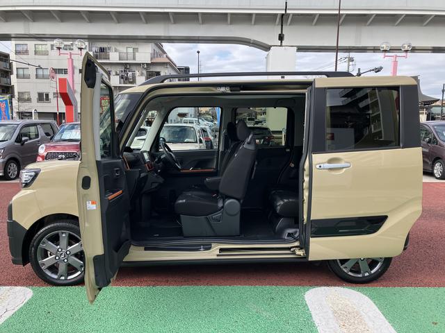 タントファンクロスターボ　純正７インチナビ　バックカメラ　ＥＴＣ保証１年間・距離無制限付き　ナビ連動前後方ドラレコ　電動パーキングブレーキ　オートブレーキホールド機能　シートヒーター　両側電動スライドドア　オートハイビーム　純正１５インチアルミホイール（東京都）の中古車