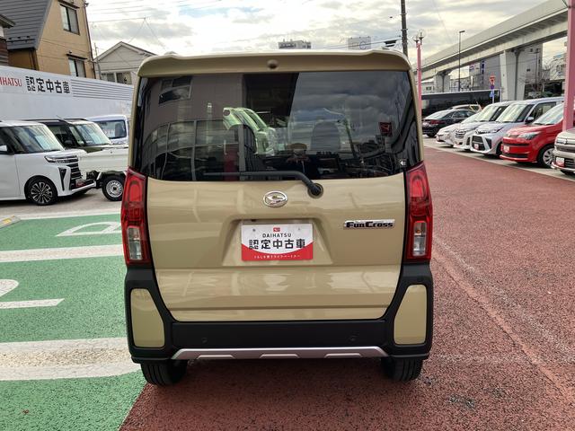 タントファンクロスターボ　純正７インチナビ　バックカメラ　ＥＴＣ保証１年間・距離無制限付き　ナビ連動前後方ドラレコ　電動パーキングブレーキ　オートブレーキホールド機能　シートヒーター　両側電動スライドドア　オートハイビーム　純正１５インチアルミホイール（東京都）の中古車