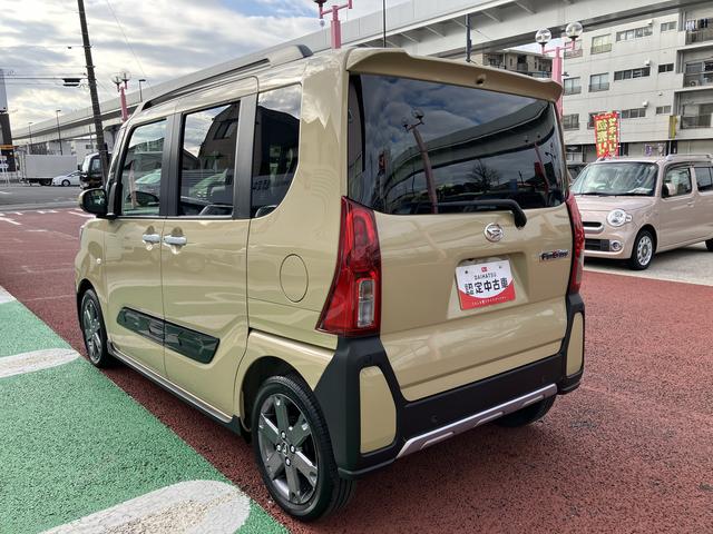 タントファンクロスターボ　純正７インチナビ　バックカメラ　ＥＴＣ保証１年間・距離無制限付き　ナビ連動前後方ドラレコ　電動パーキングブレーキ　オートブレーキホールド機能　シートヒーター　両側電動スライドドア　オートハイビーム　純正１５インチアルミホイール（東京都）の中古車