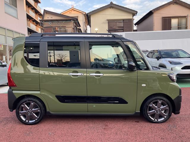 タントファンクロスターボ　届出済み未使用車　全周囲カメラ対応保証１年間・距離無制限付き　電動パーキングブレーキ　オートブレーキホールド機能　シートヒーター　前後コーナーセンサー　１５インチアルミホイール　ルーフレール　全車速追従機能付きＡＣＣ　ＥＴＣ（東京都）の中古車