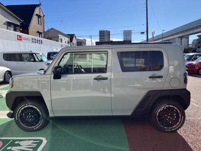 タフトGダーククロムベンチャーOPENCOUNTRYホワイトレター保証1年間・距離無制限付き 全周囲カメラ対応 シートヒーター 電動パーキングブレーキ オートブレーキホールド機能 電動格納ミラー スカイフィールトップ 15インチアルミホイール 運転席シートリフト(東京都)の中古車