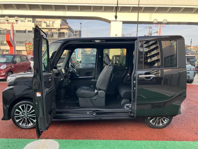 タントカスタムＲＳ　純正ナビ　バックカメラ　ＥＴＣ　シートヒーター保証１年間・距離無制限付き　アダプティブドライビングビーム　ナビ連動前後方ドラレコ　両側電動スライドドア　前後コーナーセンサー　アイドリングストップ　運転席シートリフト　１５インチアルミホイール（東京都）の中古車