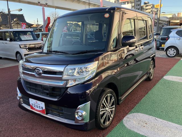 タントカスタムRS SA 純正7インチナビ ETC フルセグ保証1年間・距離無制限付き CD再生 DVD再生 Bluetoothオーディオ オートエアコン LEDヘッドライト オートライト 両側電動スライドドア アイドリングストップ キーフリー(東京都)の中古車