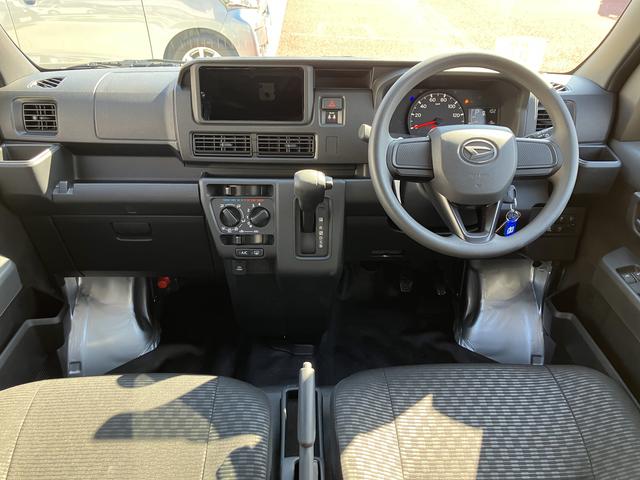 ハイゼットカーゴデラックス　オーディオレス仕様　キーレス　両側スライドドア保証　新車保証・まごころ保証　１年間・走行距離無制限付き　最大積載量３５０Ｋｇ　車線逸脱制御機能　スペアタイヤ（東京都）の中古車