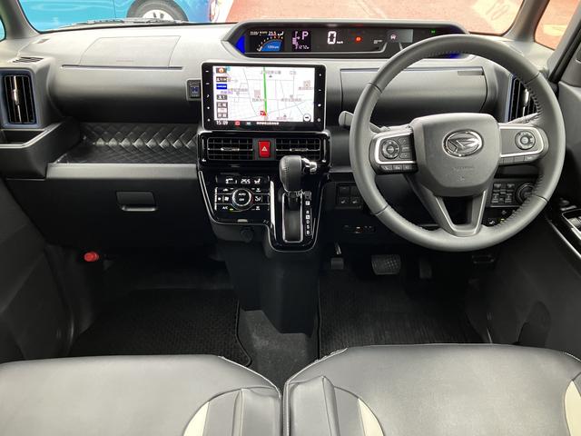 タントカスタムRS 9インチナビ パノラマモニター ETC ACC保証1年間・距離無制限付き Bluetoothオーディオ フルセグ DVD再生 LEDヘッドライト オートライト 両側電動スライドドア オートエアコン ADB ナビ連動前後方ドラレコ 前後ソナーセンサ(東京都)の中古車