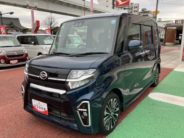 タントカスタムRS 9インチナビ パノラマモニター ETC ACC保証1年間・距離無制限付き Bluetoothオーディオ フルセグ DVD再生 LEDヘッドライト オートライト 両側電動スライドドア オートエアコン ADB ナビ連動前後方ドラレコ 前後ソナーセンサ(東京都)の中古車