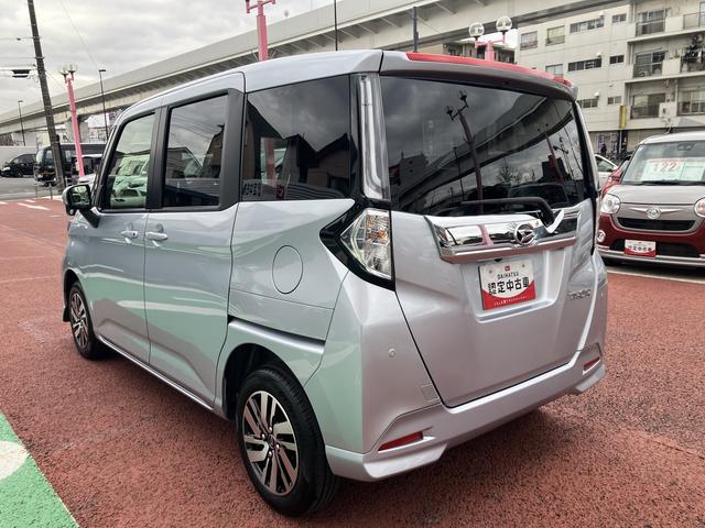 トールカスタムG 9インチディスプレイオーディオ パノラマモニター保証1年間・距離無制限付き 電動パーキングブレーキ オートブレーキホールド機能 ACC アダプティブドライビングビーム 両側電動スライドドア 前後コーナーセンサー アイドリングストップ キーフリー(東京都)の中古車