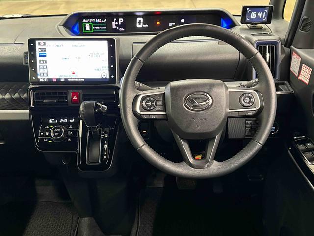 タントカスタムRSスタイルセレクション 9インチナビ ETC保証1年間・距離無制限付き LEDヘッドライト オートライト オートエアコン Bluetoothオーディオ フルセグ DVD再生 バックカメラ 両側電動スライドドア ACC 前後ソナーセンサー(東京都)の中古車