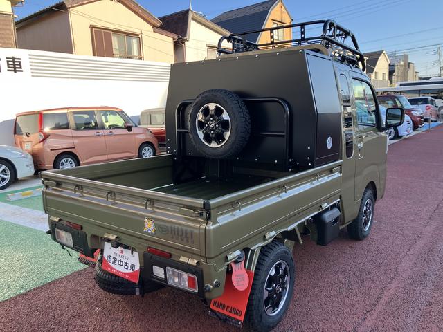 ハイゼットトラックジャンボエクストラ　届け出済み未使用車　ＨＡＲＤ　ＣＡＲＧＯまごころ保証　１年間・走行距離無制限付き　４ＷＤ　パワーウィンドウ　純正１２インチアルミホイール　前後コーナーセンサー　スーパーデフロック　キーフリー　バックカメラ　デジタルインナーミラー（東京都）の中古車