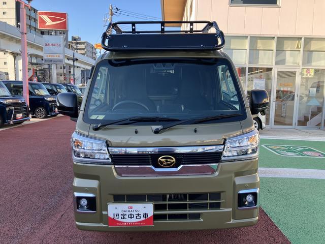 ハイゼットトラックジャンボエクストラ　届け出済み未使用車　ＨＡＲＤ　ＣＡＲＧＯまごころ保証　１年間・走行距離無制限付き　４ＷＤ　パワーウィンドウ　純正１２インチアルミホイール　前後コーナーセンサー　スーパーデフロック　キーフリー　バックカメラ　デジタルインナーミラー（東京都）の中古車