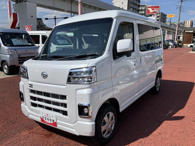 ハイゼットカーゴクルーズターボ　　届け出済み未使用車　ＬＥＤヘッドライト保証　新車保証・まごころ保証　１年間・走行距離無制限付き　マニュアルエアコン　パワーウィンドウ　前後コーナーセンサー　最大積載量３５０Ｋｇ　デジタルインナーミラー　バックカメラ　キーフリー（東京都）の中古車