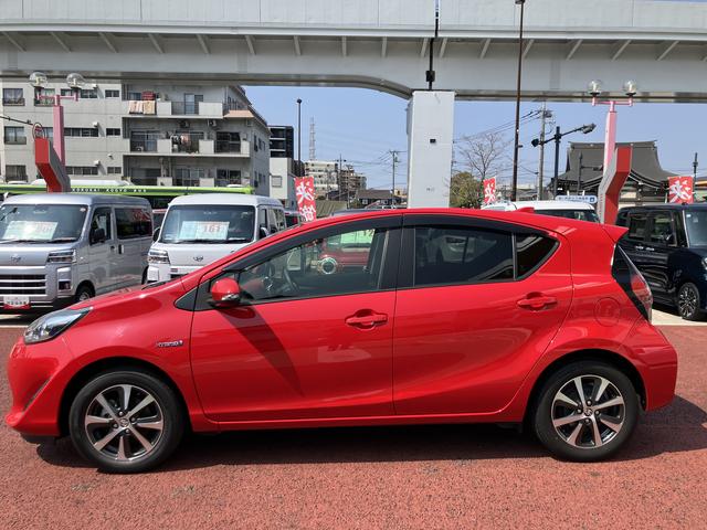 アクアＳ　７インチナビ　バックカメラ　ＥＴＣ　スマートキー保証　まごころ保証　１年間・走行距離無制限付き　電動格納ミラー　前後コーナーセンサー　電動格納ミラー　ステアリングスイッチ　パワーウィンドウ（東京都）の中古車