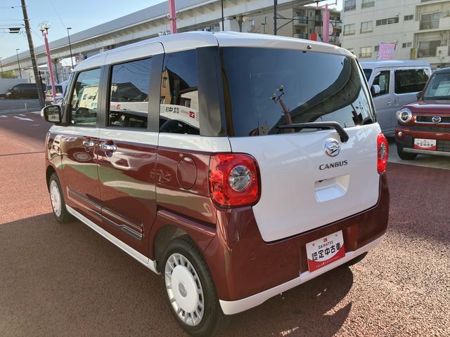 ムーヴキャンバスストライプスＧ　９インチディスプレイオーディオ　バックカメラ保証　新車保証・まごころ保証　１年間・走行距離無制限付き　電動パーキングブレーキ　オートブレーキホールド機能　両側電動スライドドア　前後コーナーセンサー　ホッとカップホルダー　ＡＤＢ　シートヒーター（東京都）の中古車