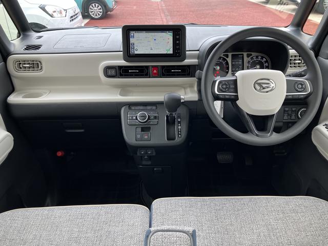 ムーヴキャンバスストライプスＧターボ　純正７インチナビ　パノラマモニター保証１年間・距離無制限付き　両側電動スライドドア　ナビ連動前後方ドラレコ　ＡＣＣ　アダプティブドライビングビーム　電動パーキングブレーキ　オートブレーキホールド機能　前後コーナーセンサー（東京都）の中古車