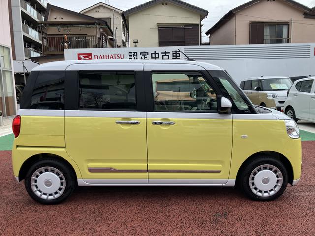 ムーヴキャンバスストライプスＧターボ　純正７インチナビ　パノラマモニター保証１年間・距離無制限付き　両側電動スライドドア　ナビ連動前後方ドラレコ　ＡＣＣ　アダプティブドライビングビーム　電動パーキングブレーキ　オートブレーキホールド機能　前後コーナーセンサー（東京都）の中古車