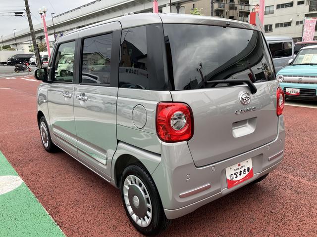 ムーヴキャンバスセオリーＧ　９インチディスプレイオーディオ　バックカメラ保証１年間・距離無制限付き　ＡＤＢ　シートヒーター　電動パーキングブレーキ　オートブレーキホールド機能　両側電動スライドドア　前後コーナーセンサー　キーフリー　ホッとカップホルダー（東京都）の中古車