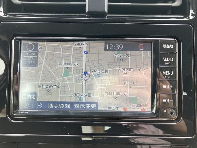 プリウスＥ　純正ナビ　前後コーナーセンサー保証１年間・距離無制限付き　ステアリングスイッチ　ＦＭ／ＡＭラジオ　アダプティブクルーズコントロール　電動格納ミラー　パワーウィンドウ（東京都）の中古車