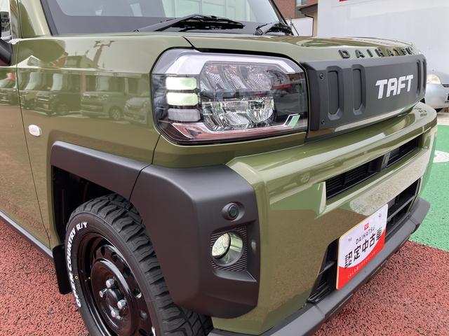 タフトGターボ 届出済未使用車 ラギッドパック仕様 ACC保証1年間・距離無制限付き シートヒーター 運転席シートリフト 電動パーキングブレーキ オートブレーキホールド機能 バックカメラ対応 パワーウィンドウ OPEN CONTRY R/Tホワイトレター(東京都)の中古車