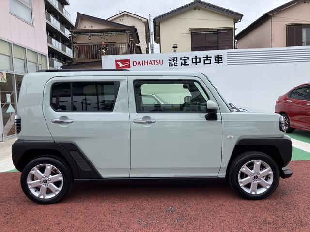 タフトＧ　クロムベンチャー　届け出済み未使用車　ＡＣＣ保証　新車保証・まごころ保証　１年間・走行距離無制限付き　電動パーキングブレーキ　オートブレーキホールド機能　運転席シートリフト　アイドリングストップ　１５インチアルミホイール　キーフリーシステム（東京都）の中古車