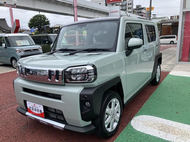 タフトＧ　クロムベンチャー　届け出済み未使用車　ＡＣＣ保証　新車保証・まごころ保証　１年間・走行距離無制限付き　電動パーキングブレーキ　オートブレーキホールド機能　運転席シートリフト　アイドリングストップ　１５インチアルミホイール　キーフリーシステム（東京都）の中古車