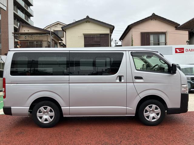 ハイエースバンロングDX 7インチナビ 全周囲カメラ ETC ドラレコ保証 新車保証・まごころ保証 1年間・走行距離無制限付き 電動格納ミラー パワーウィンドウ マニュアルエアコン 最大積載量1250Kg FM/AMラジオ(東京都)の中古車