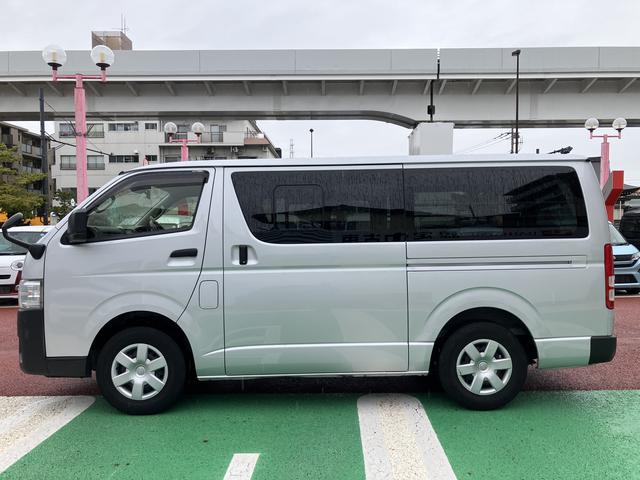 ハイエースバンロングDX 7インチナビ 全周囲カメラ ETC ドラレコ保証 新車保証・まごころ保証 1年間・走行距離無制限付き 電動格納ミラー パワーウィンドウ マニュアルエアコン 最大積載量1250Kg FM/AMラジオ(東京都)の中古車
