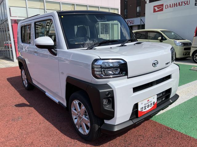タフトＧ　届け出済み未使用車　バックカメラ対応　シートヒーター保証　新車保証・まごころ保証　１年間・走行距離無制限付き　運転席シートリフト　アダプティブドライビングビーム　前後コーナーセンサー　電動格納ミラー　パワーウィンドウ　電動パーキングブレーキ（東京都）の中古車