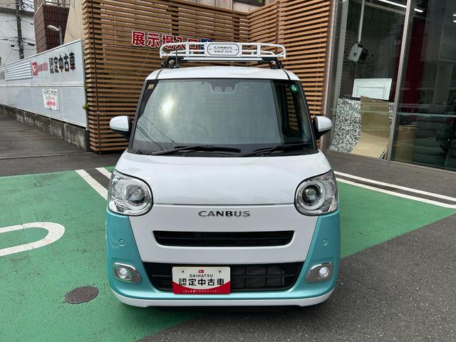 ムーヴキャンバスストライプスＧターボ　純正ナビ　バックカメラ　ドラレコＥＴＣ純正ナビ、地デジＴＶ、バックカメラ、ドラレコ、ＥＴＣ、フロント左右シートヒーター、ステアリングスイッチ、クルーズコントロール、コーナーセンサー、カーペットマット、電動パーキング、純正ルーフキャリア（東京都）の中古車