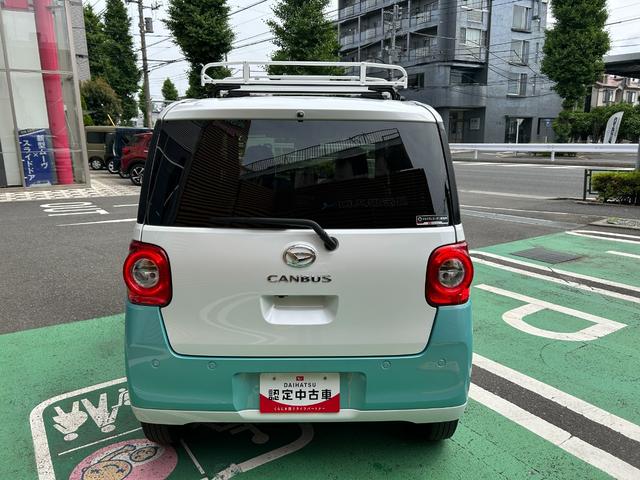 ムーヴキャンバスストライプスＧターボ　純正ナビ　バックカメラ　ドラレコＥＴＣ純正ナビ、地デジＴＶ、バックカメラ、ドラレコ、ＥＴＣ、フロント左右シートヒーター、ステアリングスイッチ、クルーズコントロール、コーナーセンサー、カーペットマット、電動パーキング、純正ルーフキャリア（東京都）の中古車