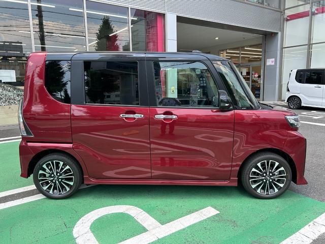 タントカスタムＲＳ　パノラマモニター対応カメラ　電子パーキングパノラマモニター対応カメラ、ＬＥＤフォグランプ、電子パーキング、コーナーセンサー、フロント左右シートヒーター、ターボ、保証　新車保証・まごころ保証　１年間・走行距離無制限付き（東京都）の中古車