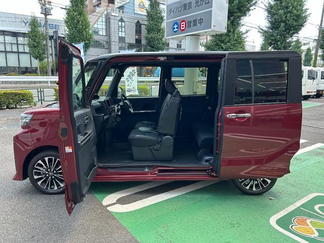 タントカスタムＲＳ　パノラマモニター対応カメラ　電子パーキングパノラマモニター対応カメラ、ＬＥＤフォグランプ、電子パーキング、コーナーセンサー、フロント左右シートヒーター、ターボ、保証　新車保証・まごころ保証　１年間・走行距離無制限付き（東京都）の中古車