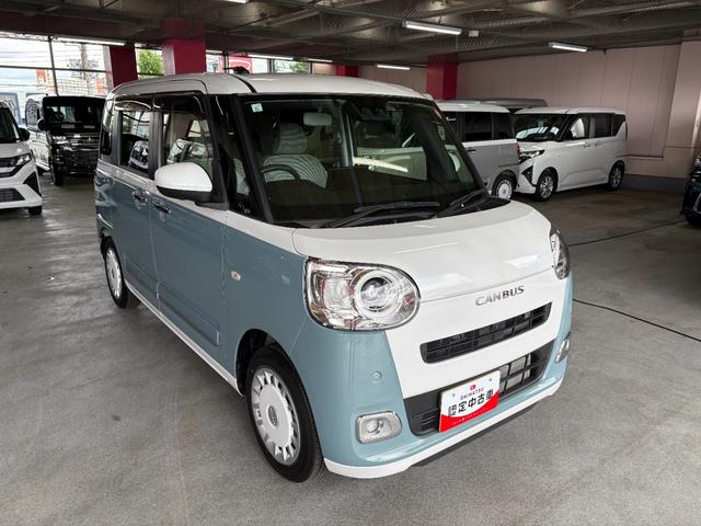 ムーヴキャンバスストライプスＧターボ　純正ナビ　パノラマモノター　ドラレコ保証　新車保証・まごころ保証　１年間・走行距離無制限付き（東京都）の中古車