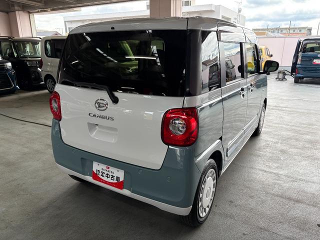 ムーヴキャンバスストライプスＧターボ　純正ナビ　パノラマモノター　ドラレコ保証　新車保証・まごころ保証　１年間・走行距離無制限付き（東京都）の中古車
