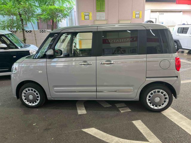 ムーヴキャンバスセオリーＧ　電動パーキングブレーキ　前席シートヒーター保証　新車保証・まごころ保証　１年間・走行距離無制限付き　前席シートヒーター　キーフリーシステム　電動パーキングブレーキ　ＬＥＤフォグランプ　ＬＥＤヘッドランプ　コーナーセンサー　オートライト（東京都）の中古車