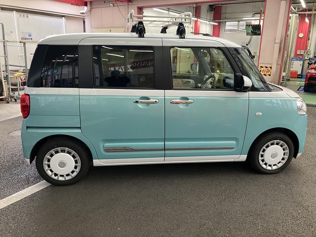 ムーヴキャンバスストライプスG 7インチナビ 前後ドラレコ パノラマモニター保証 新車保証・まごころ保証 1年間・走行距離無制限付き(東京都)の中古車